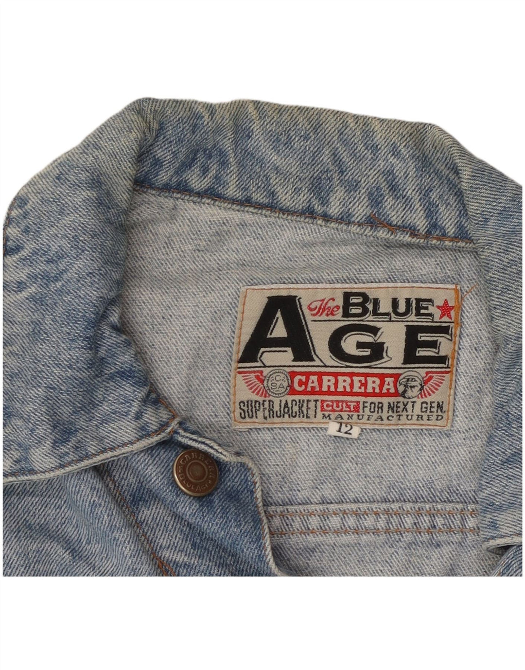 CARRERA Pige Denimjakke 11-12 År Blå