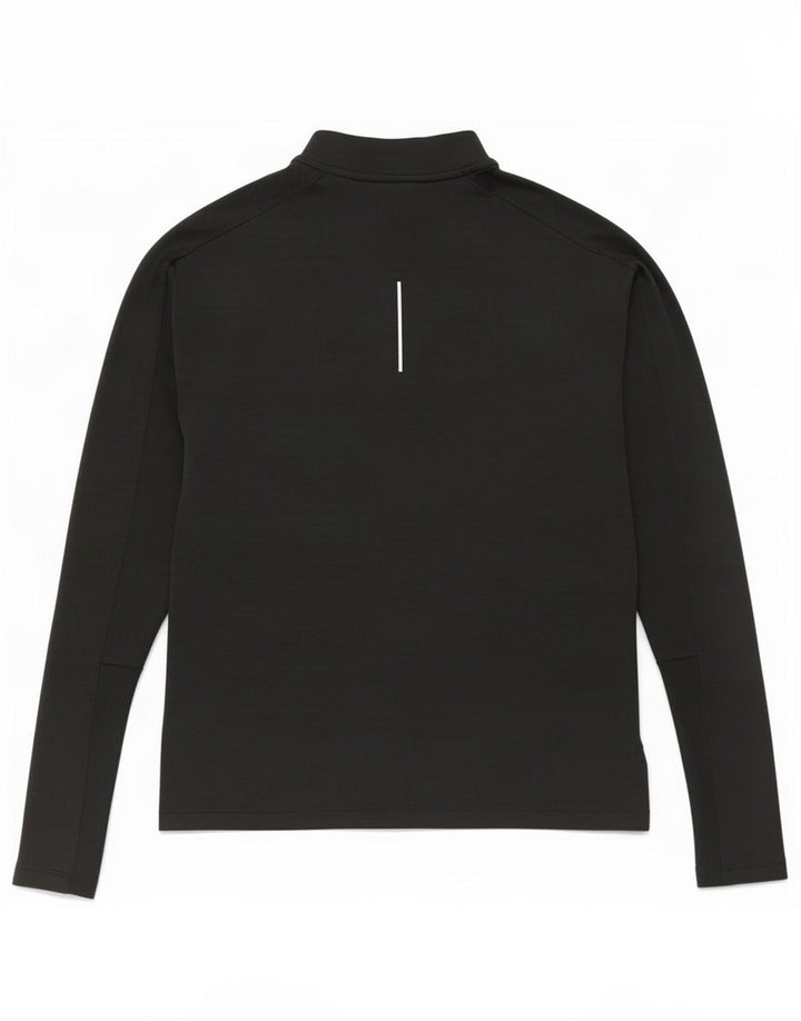 Nike Herre Dri Fit Pullover med lynlås-hals Træningsdragt Top XS Sort Polyester