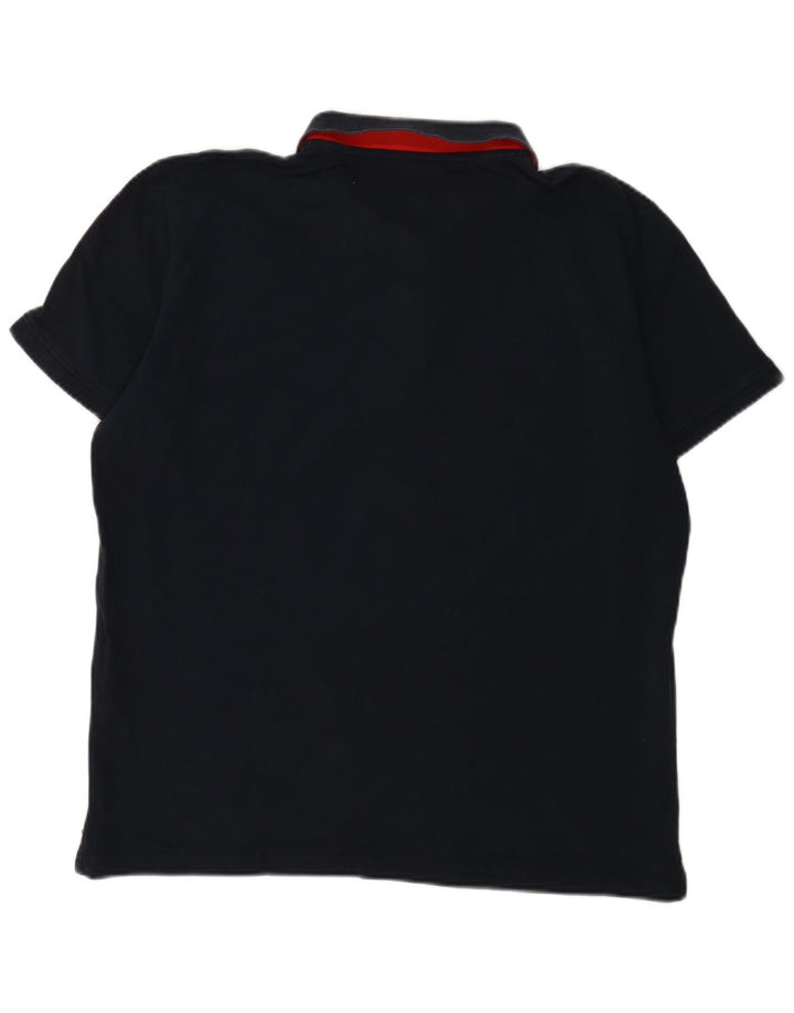 Tom Tailor Herre poloshirt XL marineblå bomuld