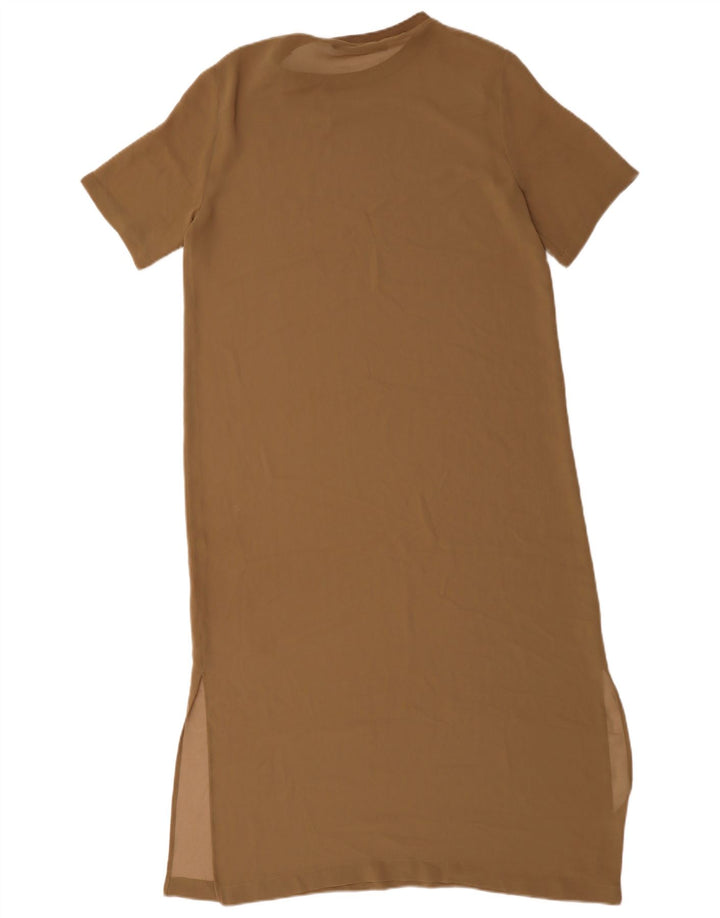 Zara Dame Maxi Dress UK 14 Medium Beige