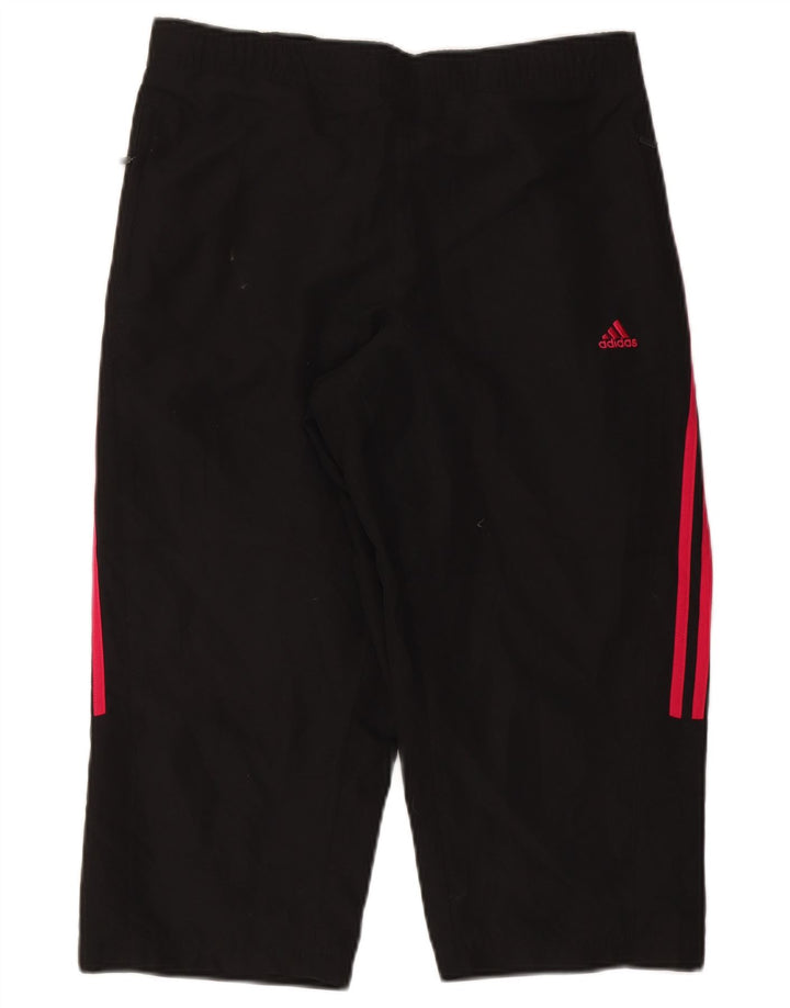 Adidas Dame Capri Træningsdragt Bukser UK 16 Large Black Polyester