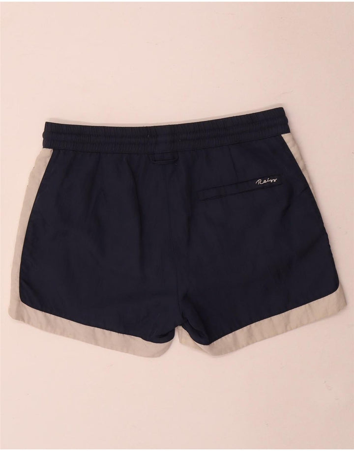Reiss Badeshorts til mænd Small Navy Blue Colourblock Polyester