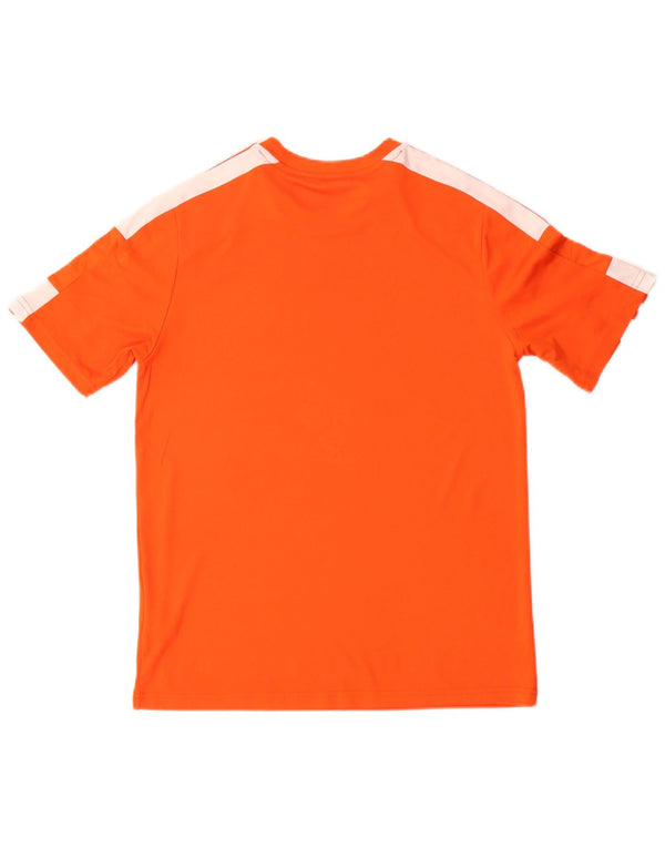 Adidas Boys Aeroready Grafisk T-Shirt Top 13-14 år Orange Polyester