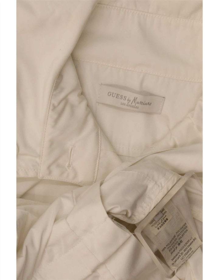 Guess By Marciano Trench Coat til kvinder IT 40 Lille hvid polyester