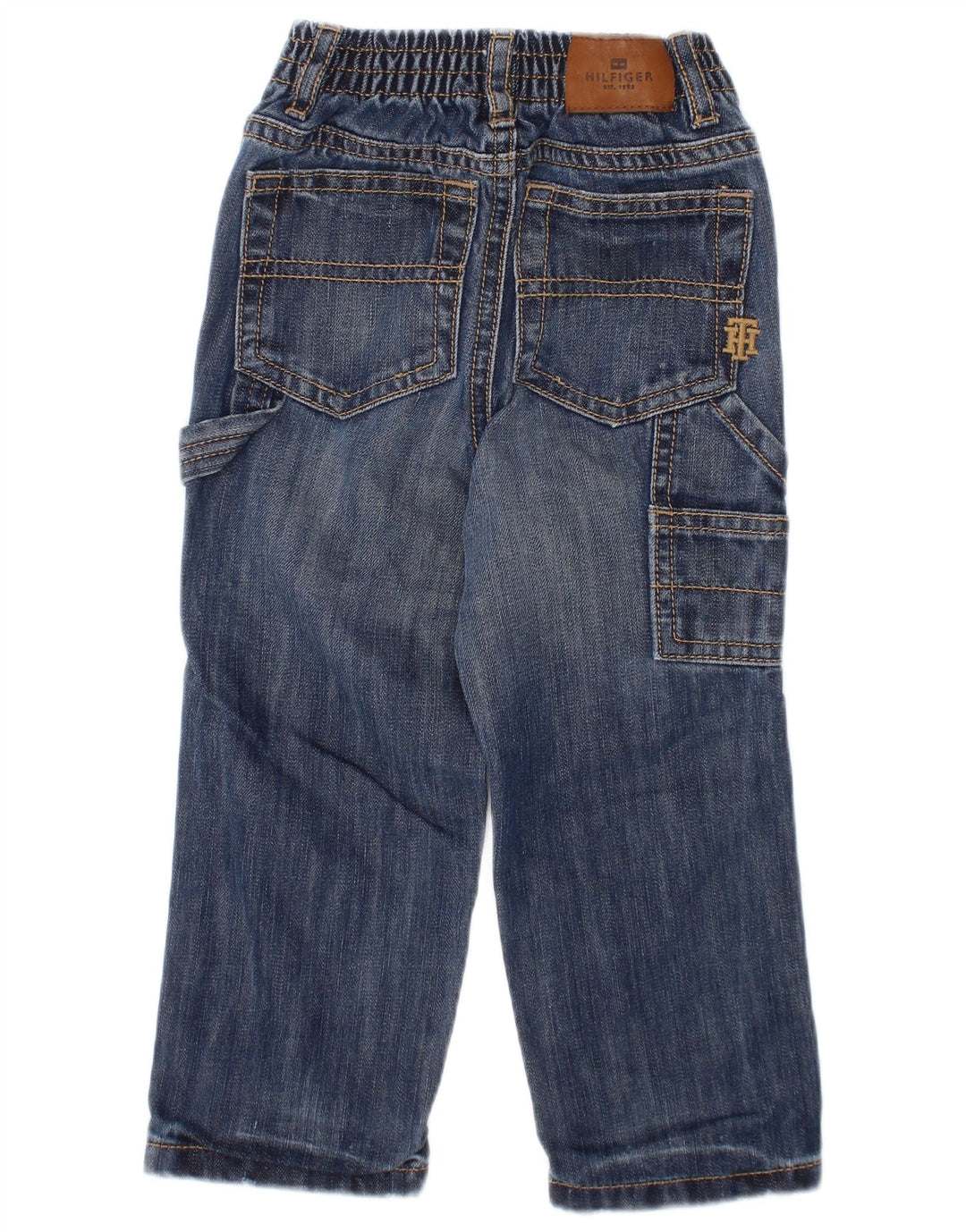 TOMMY HILFIGER Baby Boys Cargo Straight Jeans 18-24 måneder W20 L12 Blå