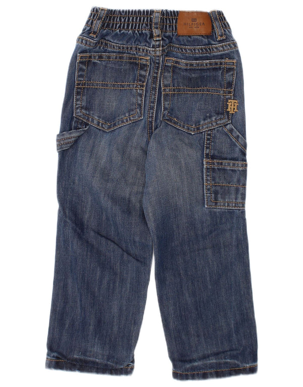 TOMMY HILFIGER Baby Boys Cargo Straight Jeans 18-24 måneder W20 L12 Blå