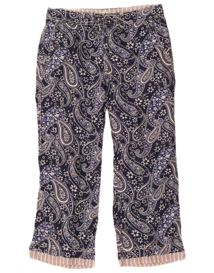 Tommy Hilfiger Dame Cropped Trousers US 6 Medium W30 L24 Navy Blue