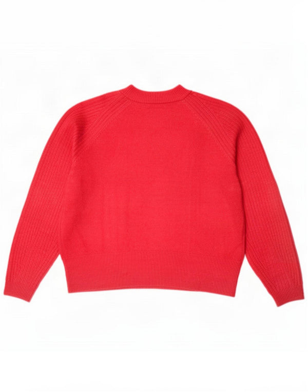 Marks & Spencer dame sweater med rund hals i overstørrelse UK 14 Medium Pink