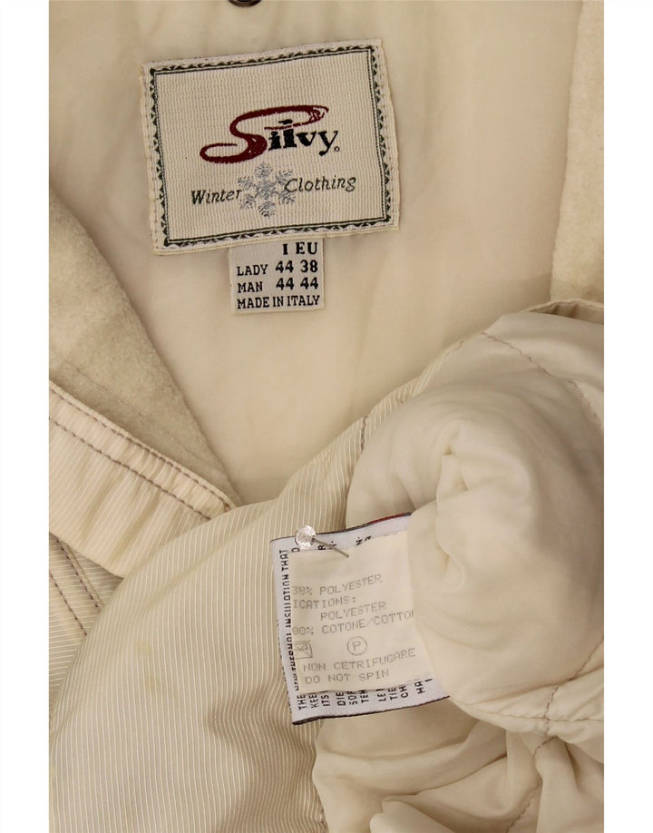 Silvy Dame Hætte Anorak Jakke EU 38 Medium Off White Paisley