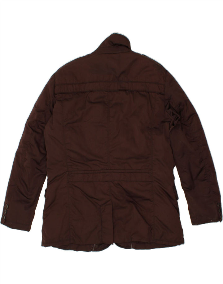 GEO SPIRIT Herre Military Polstret Jakke IT 56 3XL Rødbrun Polyester