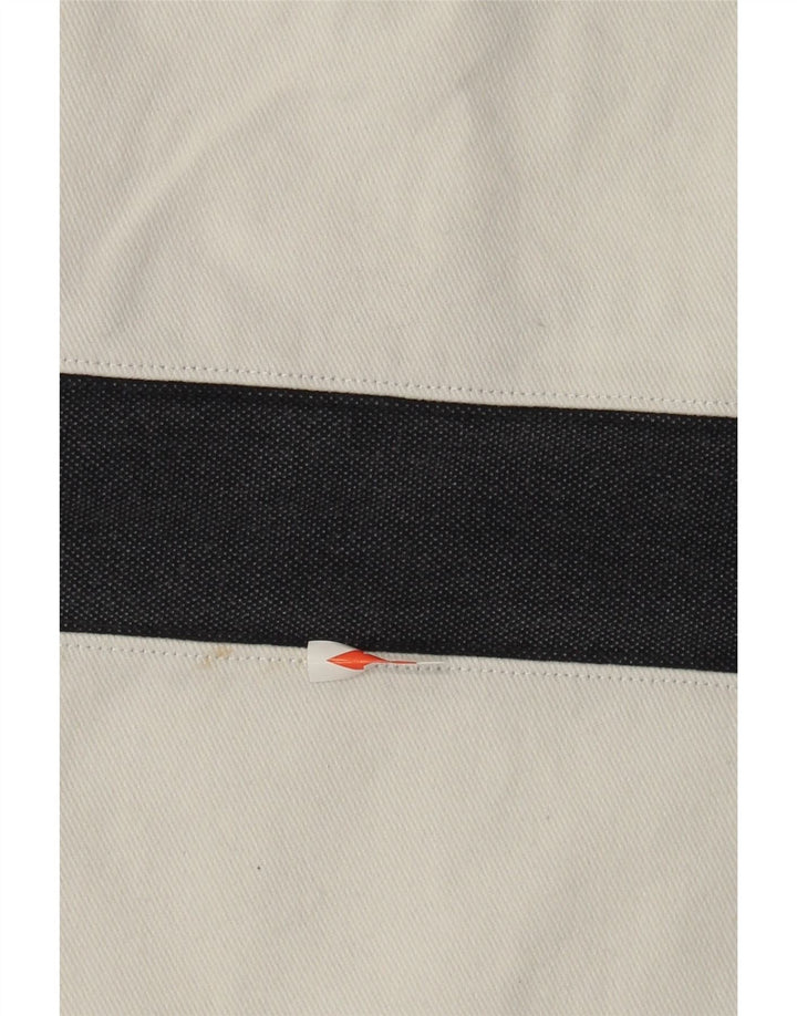 Besætningstøj Herre Zip Neck Sweatshirt Jumper Medium Navyblå stribet