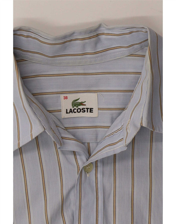 Lacoste herreskjorte str. 38 Lille blå stribet bomuld