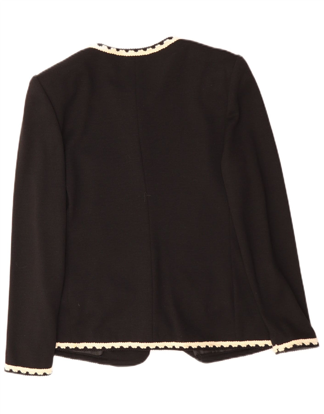 LUISA SPAGNOLI Dame 5-knaps blazerjakke IT 44 Medium Sort Acetat