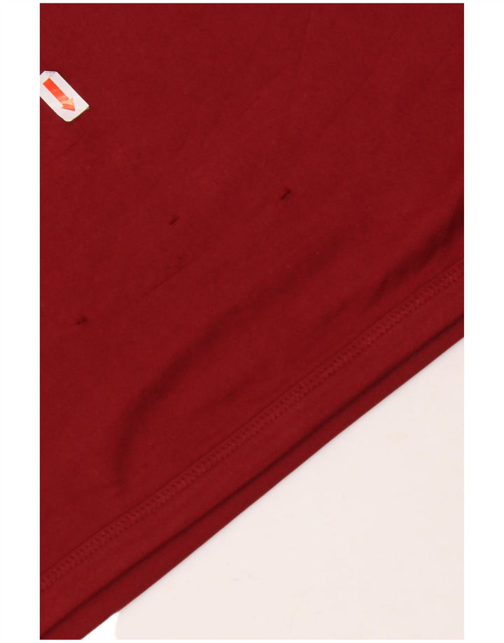 KAPPA Herre grafisk top langærmet 2XL rødbrun polyester
