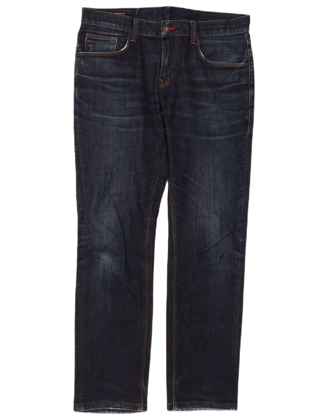 Tommy Hilfiger Herre Slim Jeans W32 L30 Marineblå Bomuld