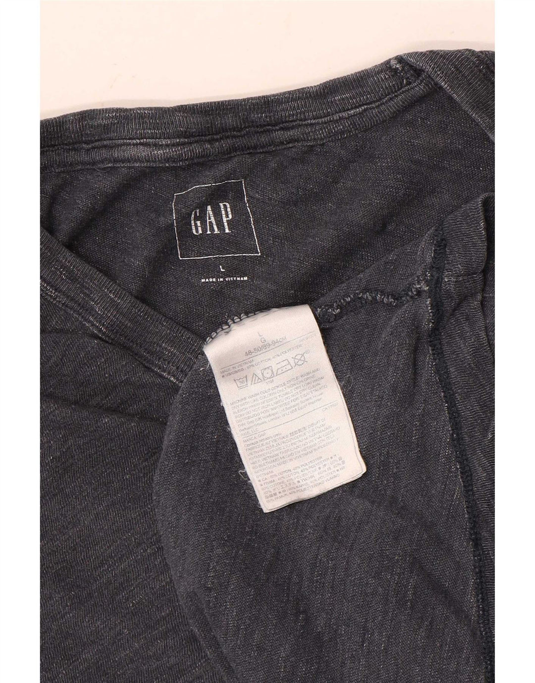 Gap Herre T-Shirt Top Stor Grå Flecked Bomuld