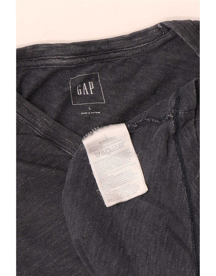 Gap Herre T-Shirt Top Stor Grå Flecked Bomuld