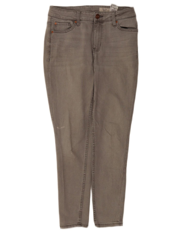 Marks & Spencer Dame The Ivy Skinny Jeans UK 10 Small W30 L27 Grå Bomuld