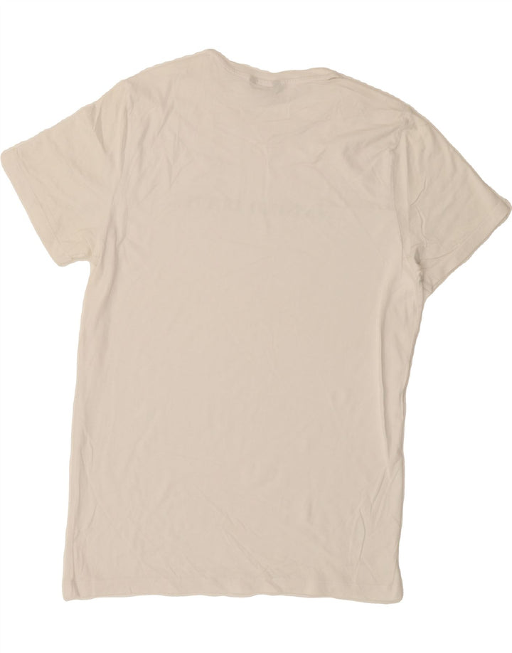 MASSIMO DUTTI Mens Graphic T-Shirt Top Medium White Vintage Massimo Dutti and Second-Hand Massimo Dutti from Messina Hembry 