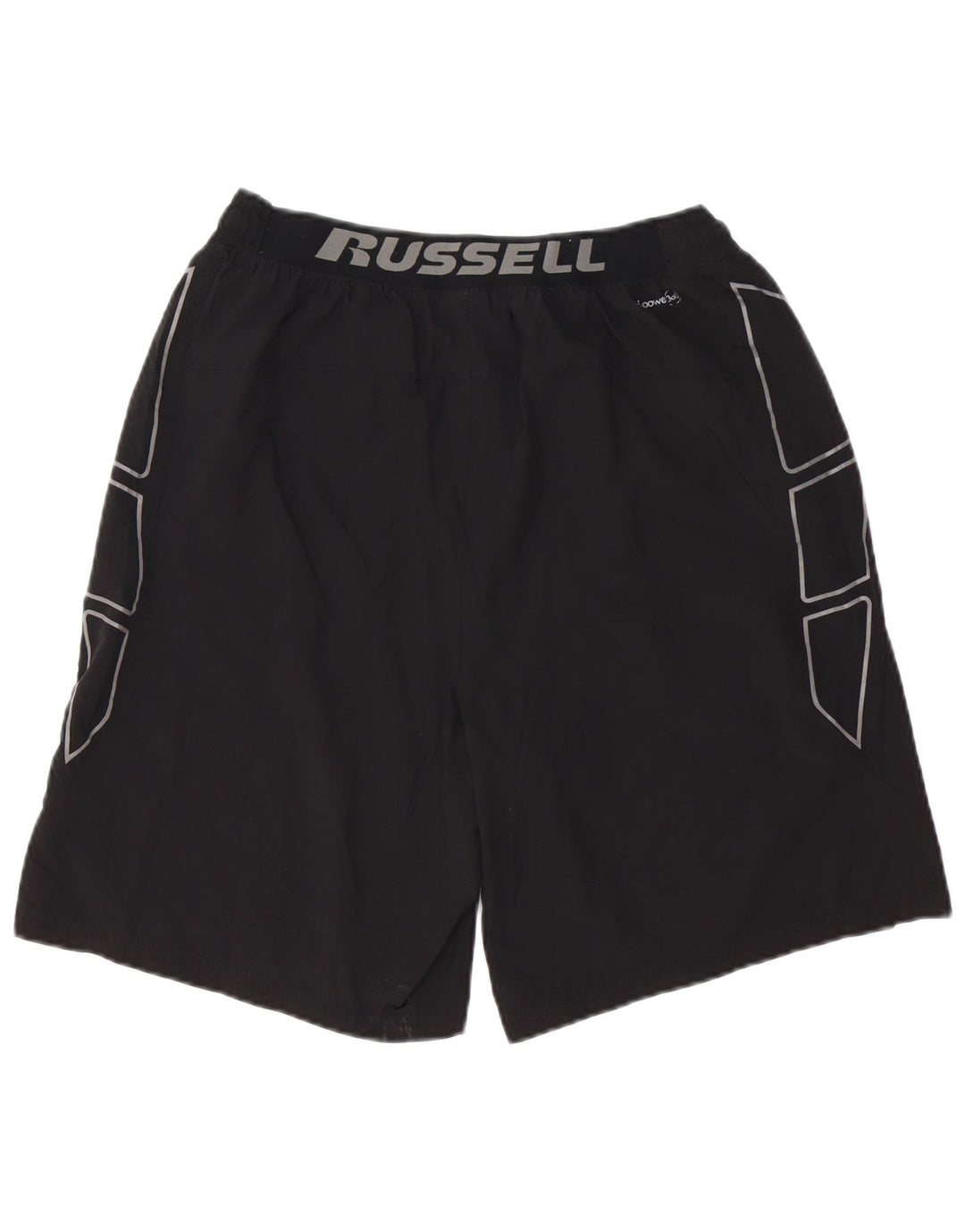 RUSSELL ATHLETIC Herre Dri-Power grafiske sportsshorts Medium Sort