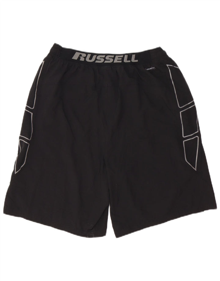 RUSSELL ATHLETIC Herre Dri-Power grafiske sportsshorts Medium Sort