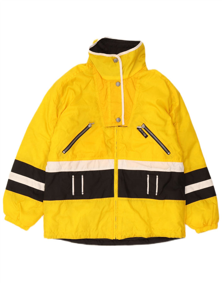 Uncle Sam Womens oversize polstret jakke UK 10 Small Yellow Colourblock
