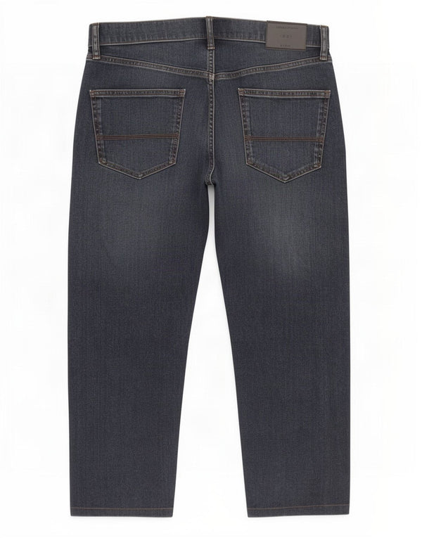 Marks & Spencer Herre højtaljede cropped jeans W34 L23 Marineblå bomuld