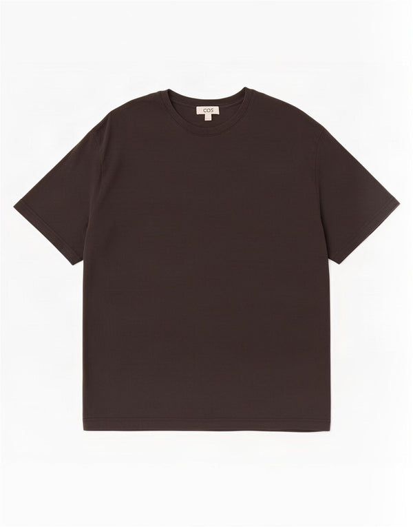 Cos Herre T-Shirt Top Stor Sort Bomuld
