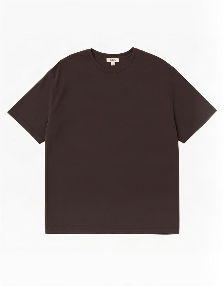 Cos Herre T-Shirt Top Stor Sort Bomuld