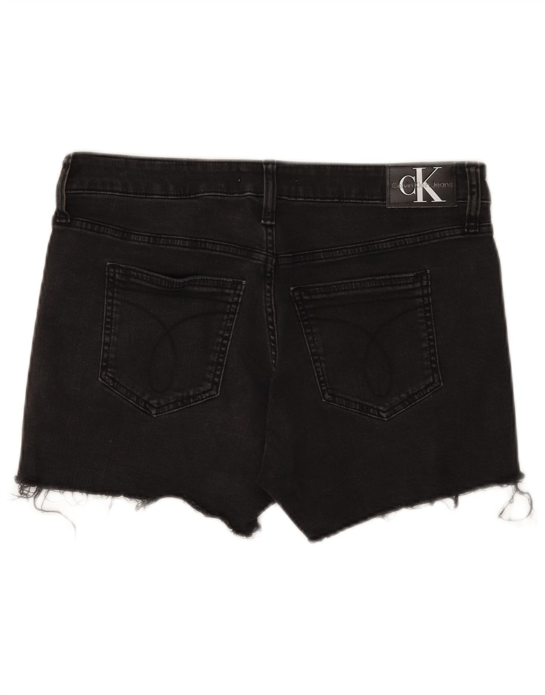 Calvin Klein denimshorts til kvinder W29 Mellem sort bomuld