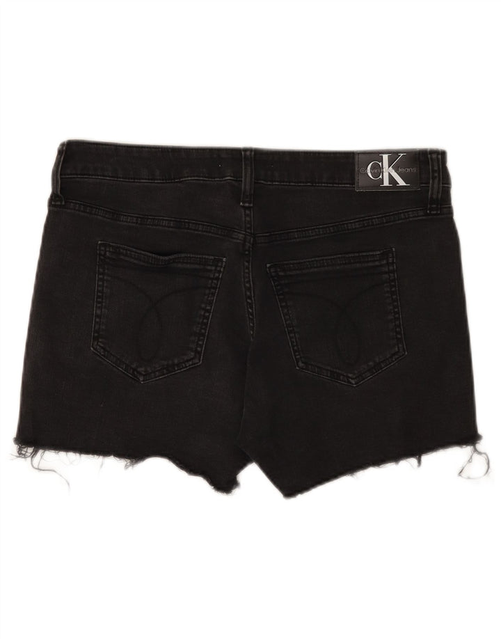 Calvin Klein denimshorts til kvinder W29 Mellem sort bomuld
