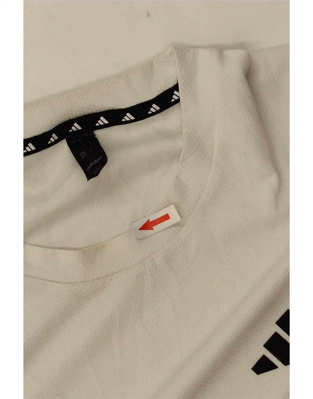 Adidas Herre Aeroready T-Shirt Top Medium White Polyester