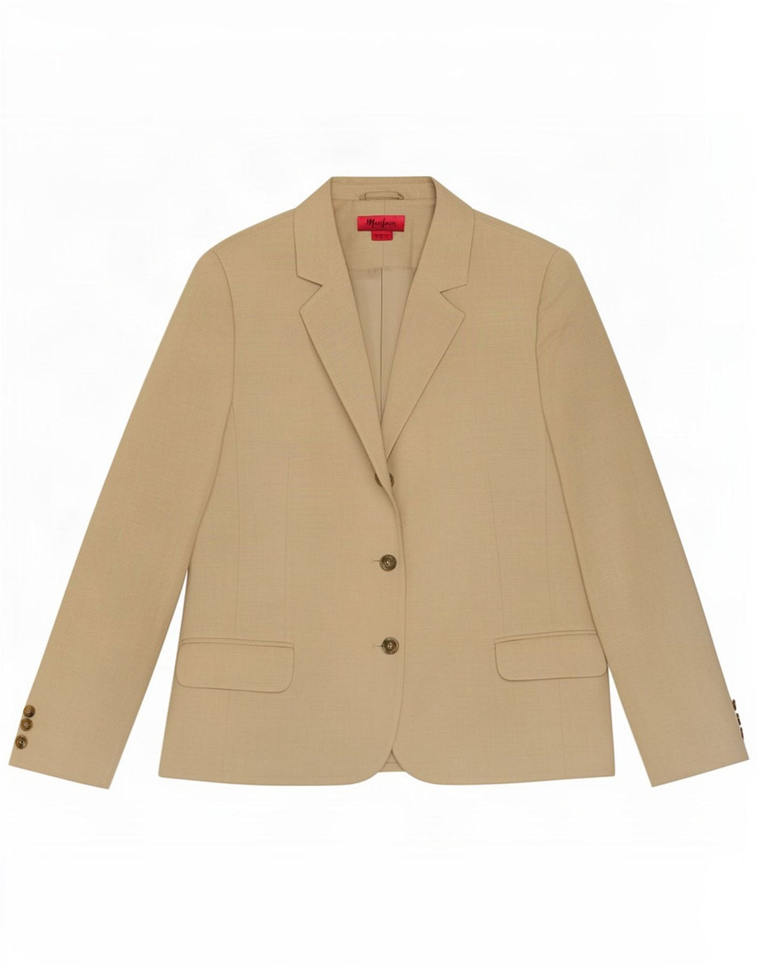 Monsoon Dame 3 Button Blazer Jacket UK 18 XL Beige Linen