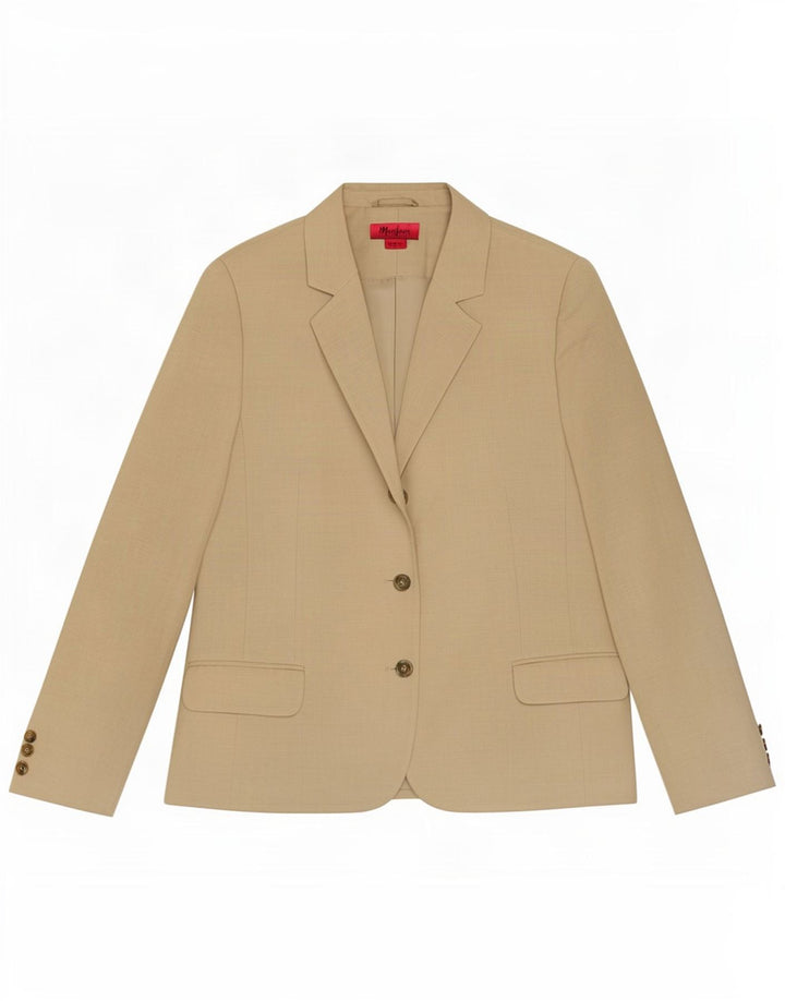 Monsoon Dame 3 Button Blazer Jacket UK 18 XL Beige Linen