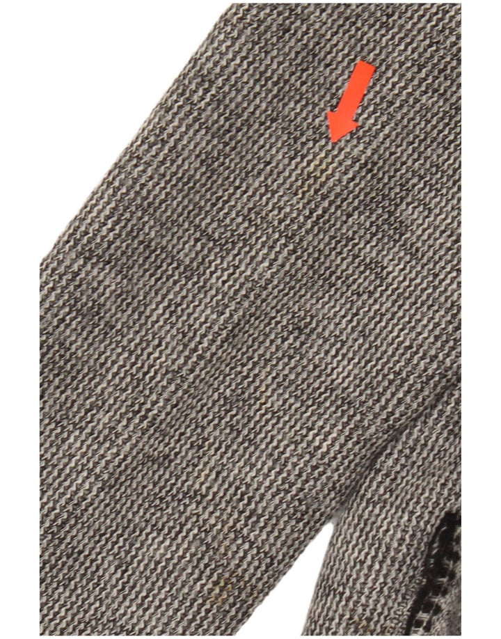 Luisa Spagnoli Dame 2 Button Blazer Jacket UK 14 Large Grey Virgin Wool