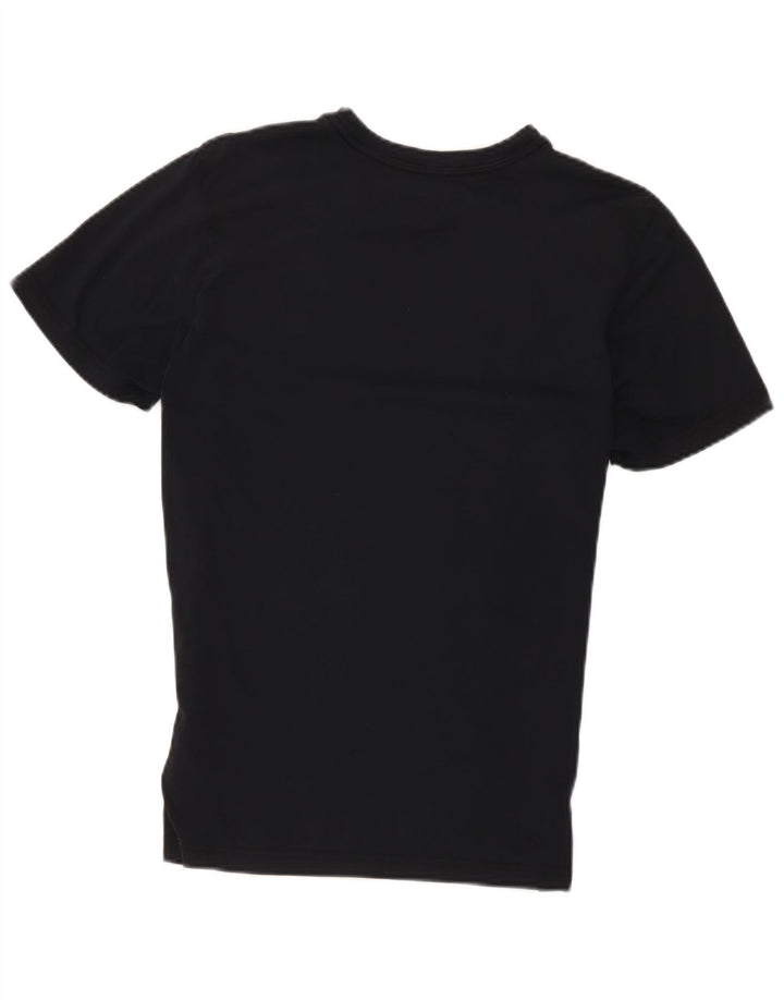 Nike Herre Dri Fit grafisk T-shirt top lille sort bomuld