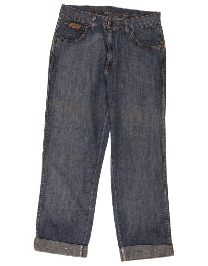 Wrangler Herre Texas Stretch Straight Jeans W32 L36 Blå Bomuld