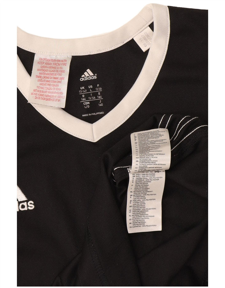 Adidas Pigevest Top 13-14 År Sort Polyester
