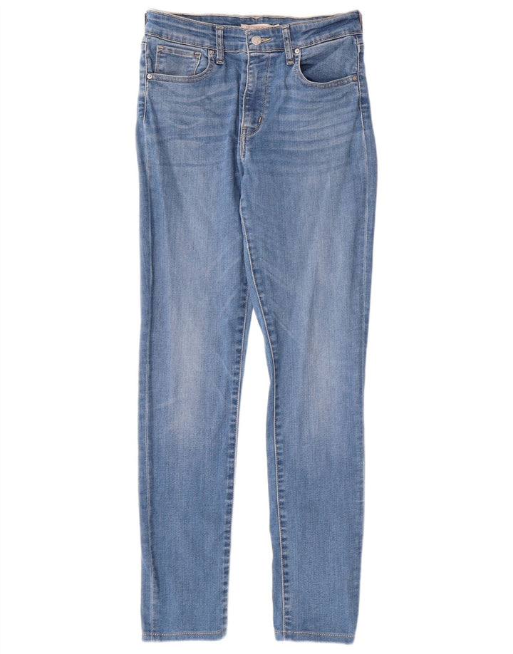 Levi's Dame 721 Skinny Jeans med høj talje W29 L31 Blå Bomuld