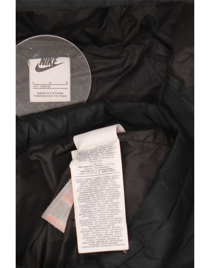 Nike hættejakke til drenge 12-13 år stor sort polyester