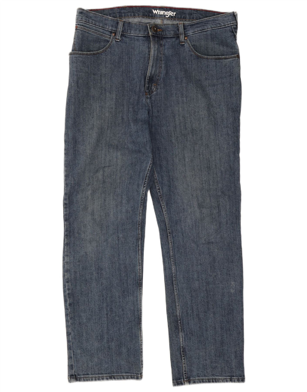 Wrangler Straight Jeans til mænd W36 L30 blå bomuld