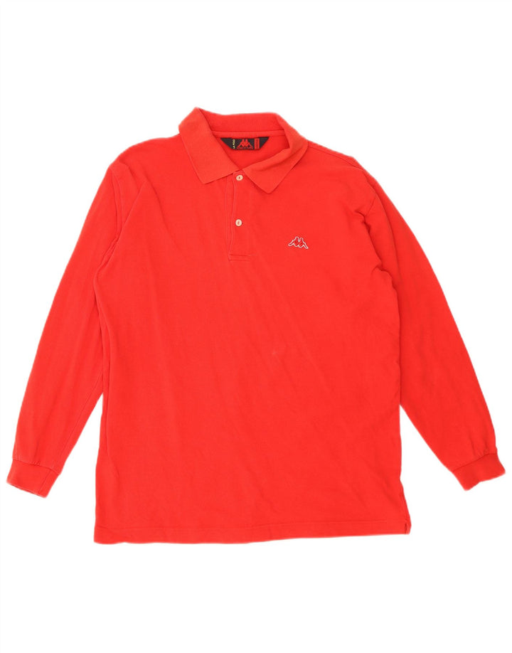 Kappa Langærmet Polo Shirt til mænd Medium Rød Bomuld