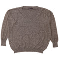 MARKS & SPENCER Womens V-Neck Jumper Sweater UK 18 XL Grey Flecked