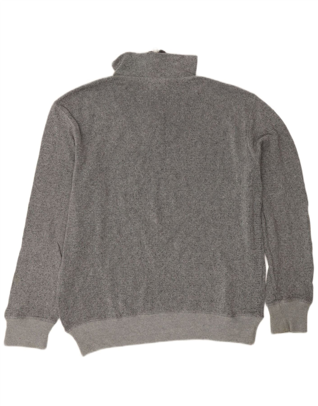 Guess Herre grafisk lynlås-hals sweater stor grå bomuld