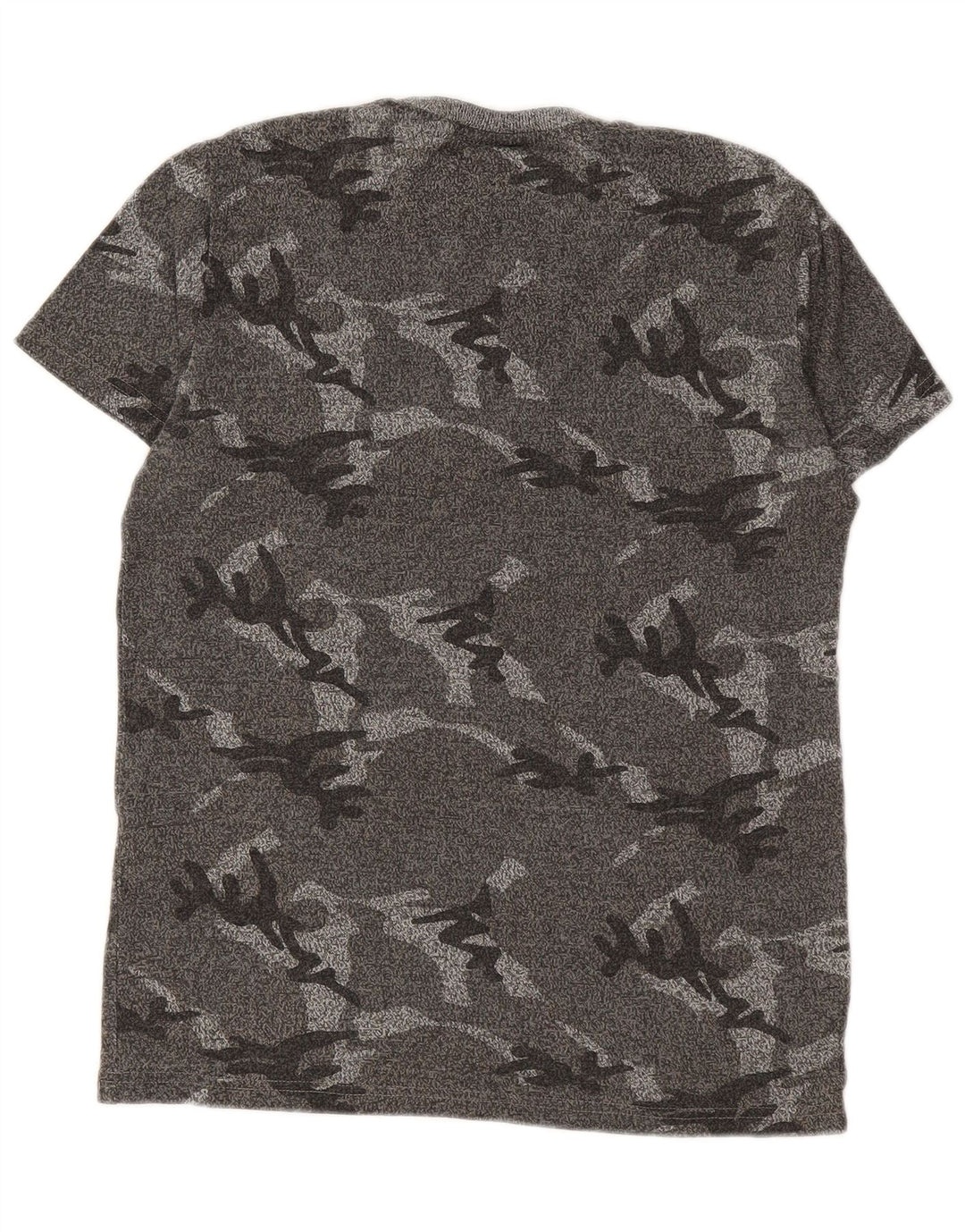 SUPERDRY Herre grafisk T-shirt Top Lille grå Camouflage Bomuld