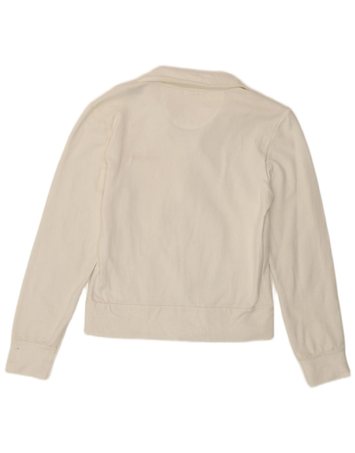Lee Dame træningsdragt Topjakke UK 10 Small White Bomuld