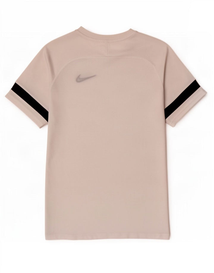 Nike Herre Dri Fit T-shirt Top Stor hvid Colourblock Polyester