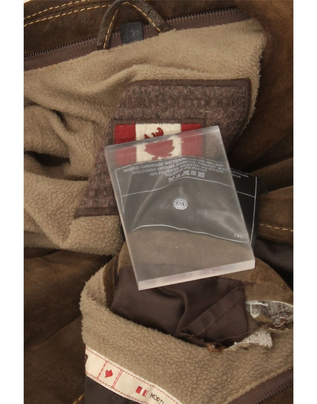 C&A Herre ruskindsjakke UK 36 Lille brunt læder