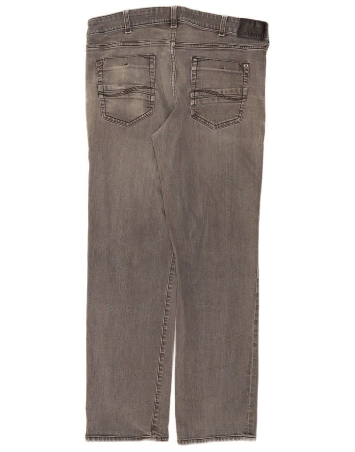 Lee Mens Modern Series Straight Jeans W36 L32 Grå Bomuld