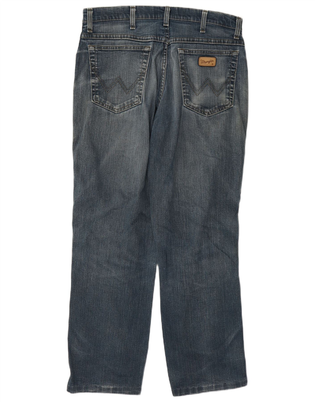 Wrangler Herre Texas Stretch Straight Jeans W33 L30 Blå Bomuld